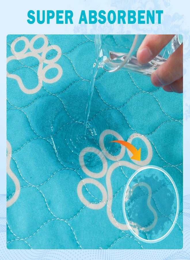 Homimp Washable Pee Pads for Dogs, 4 Pack Reusable Puppy Pads, Absorbent and Leakproof Dog Pee Pads, Non Slip Puppy Training Pads, Pet Mat for Floor, Crate, Couch, Whelping, 18"x24" - Image 2
